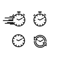 Stopwatch  stop watch timer flat vector icon for apps and websites