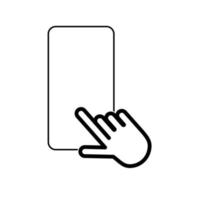 Hand click icon set. pointer icon vectors. hand cursor icon vectors