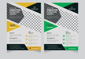 Business flyer design template vector