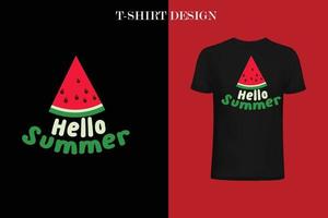 Hello Summer t-shirt design vector