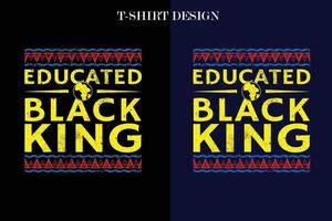 educado rey negro pro negro orgulloso afroamericano vector