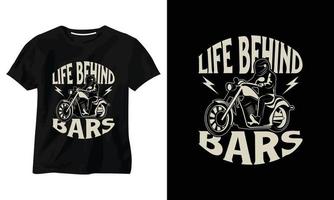 life behind bars t-shirt design vector