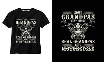 algunos abuelos juegan bingo abuelos reales montan motocicleta diseño de camiseta