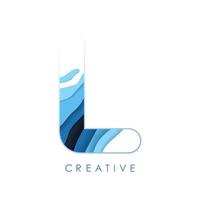 Logo L Letter Design with Fonts and Creative Letters. vector