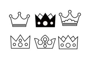 icono de la corona en un moderno estilo plano aislado en un fondo gris. símbolo de la corona para el diseño de su sitio web, logotipo, aplicación, ui. ilustración vectorial, eps10. vector