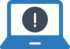 Laptop error Isolated Vector icon which can easily modify or edit