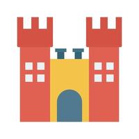 icono de vector de castillo que es adecuado para el trabajo comercial y modificarlo o editarlo fácilmente