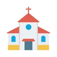 icono de vector de iglesia que es adecuado para el trabajo comercial y modificarlo o editarlo fácilmente