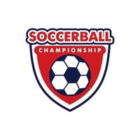 Soccer ball logo design vector templates