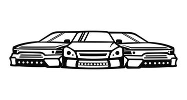 conjunto de ilustración de plantilla de diseño de logotipo de vector de servicio de lavado de autos