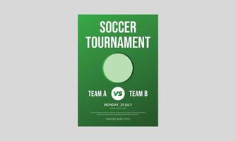 Football Tournament flyer template design. Soccer Cup Championship flyer poster leaflet design. Football league tournament flyer. cover, a4 size, flyer, print- ready vector