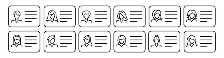 ID Card icon set, driver's license Identification card symbol, Identity  vector illustration on  Driver licence business concept.
