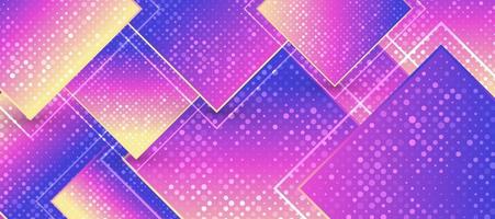 Abstract Colorful Geometric Shape Background with Halftone Style and 3D Effect. Colorful Gradient Background  Design for Poster or Banner vector