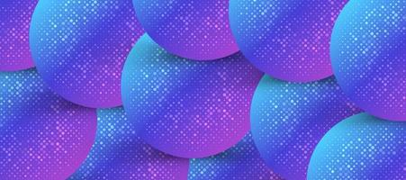 Abstract Colorful Geometric Shape Background with Halftone Style and 3D Effect. Colorful Gradient Background  Design for Poster or Banner vector