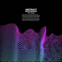 Abstract background with a colored dynamic waves vector