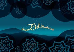Eid Mubarak background design vector