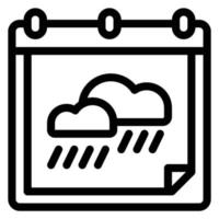 icono de vector de lluvia simple, editable, 48 píxeles