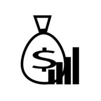 increase in sales or revenue profit, fast money icon, financial thin line symbol for web and mobile on white background vector