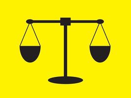 illustration vector graphics of scales, good for justice and equality icon illustration