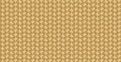 Panoramic golden wicker background, repeating elements - Vector