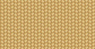 Panoramic golden wicker background, repeating elements - Vector