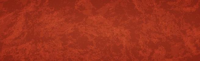 Red panoramic abstract textured dark grunge background - Vector