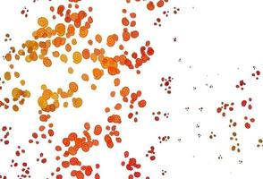 Light Red, Yellow vector template with bubble shapes.