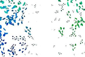 Light Blue, Green vector template with memphis shapes.
