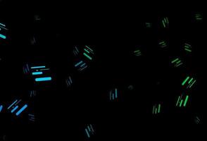 Dark blue, green vector background with straight lines.