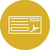 Cheque Icon Style vector