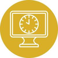 24 Hours Open Icon Style vector
