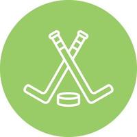 Ice Hockey Icon Style vector