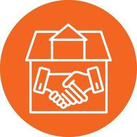 House Deal Icon Style vector