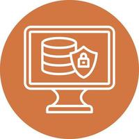 Data Protection Icon Style vector