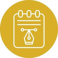 Notepad Icon Style vector