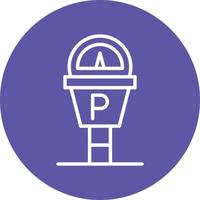 Parking Meter Icon Style vector