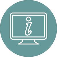 Online Info Icon Style vector