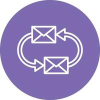 Exchange Mails Icon Style vector