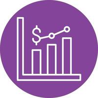 Bar Graph Icon Style vector