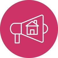 House Marketing Icon Style vector