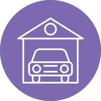 Car Garage Icon Style vector