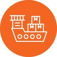 Shipping Boat Icon Style vector