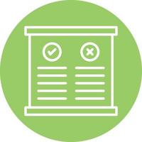 Pros And Cons Icon Style vector