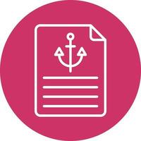 Anchor Text Icon Style vector