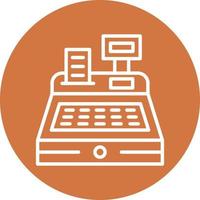 Cash Register Icon Style vector