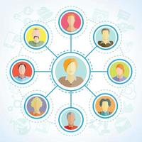 people network vector illustration