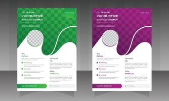 Modern flyer template in A4 size. A4 Corporate and Modern flyers design. Annual report,  Brochure, vector