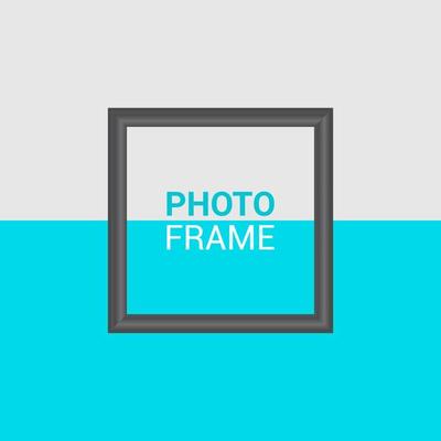 Vector photo frame design template