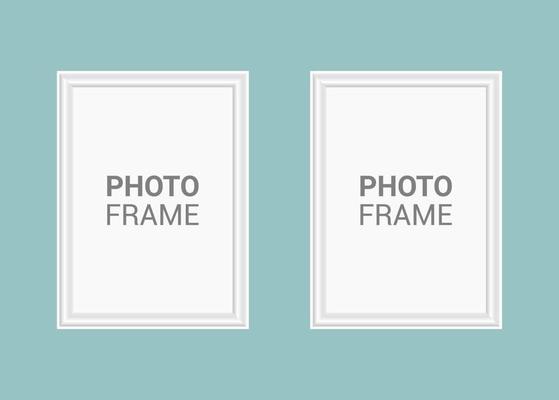 Vector photo frame design template