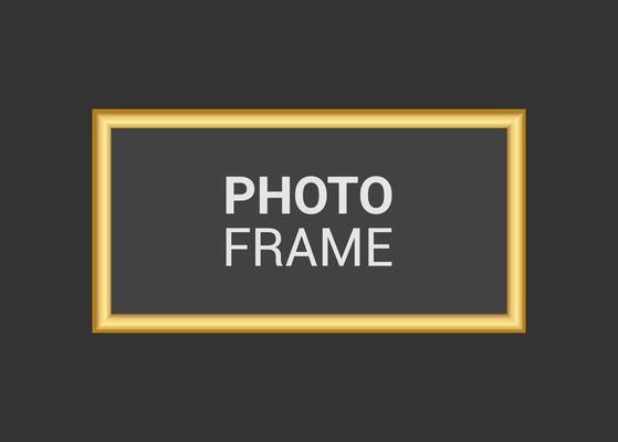 Vector photo frame design template